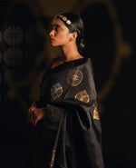 Luxury Black Jacquard Saree