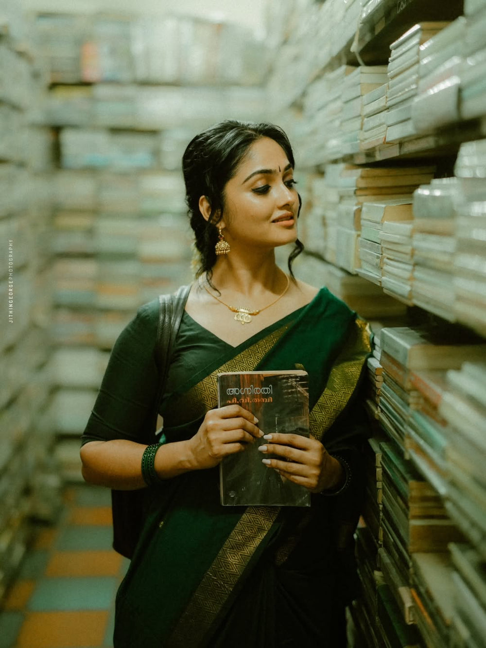 Green Jacquard Saree