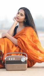 Orange Jacquard Saree – Vibrant & Elegant Indian Ethnic Wear