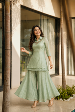 Women's Sage Green Salsa Crushed 3-Piece Co-Ord Set