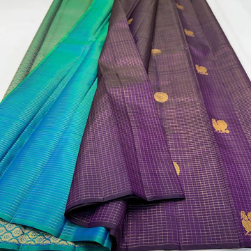 Royal Purple Jacquard Saree – Regal Festive & Wedding Wear Elegance