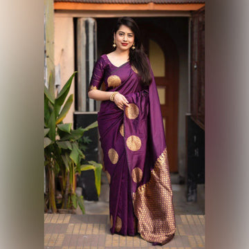 Premium Wine Jacquard Saree – Elegant Festive & Wedding Wear for Women