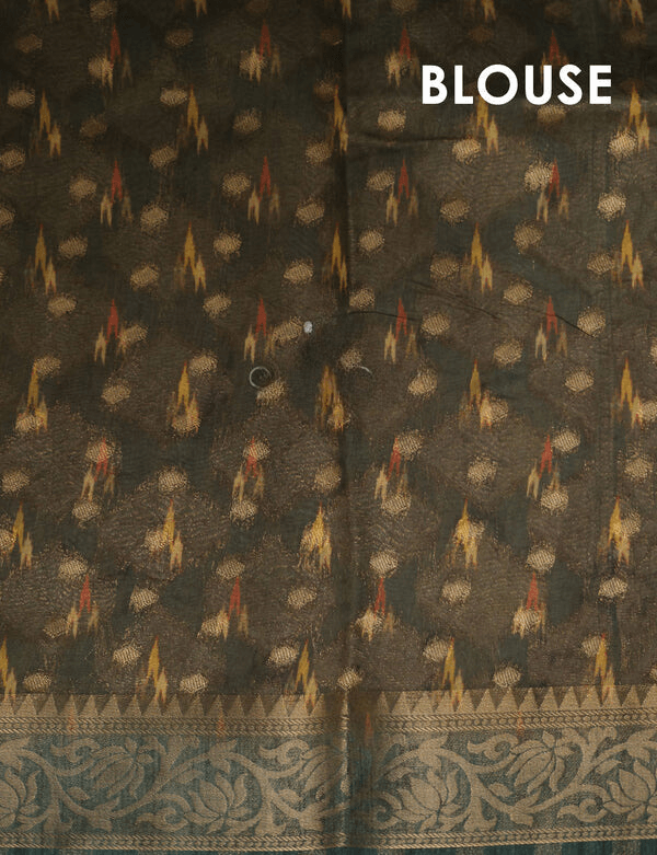 Wonderful Multi Colored Cotton Linen Designer Printed Saree