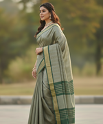 Mahendi Green Jacquard Saree