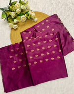 Elegant Wine Jacquard Saree