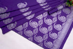 Elegant Purple Jacquard Saree