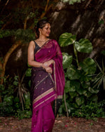 Purple Jacquard Saree
