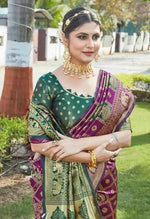 Graceful Purple Jacquard Saree