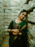 Green Jacquard Saree