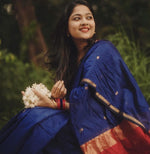 Blue Jacquard Saree