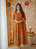 MADHAVI Pure Cotton Kurta Pant Dupatta Set for Women