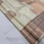 Off White Jacquard Saree