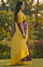Purple Jacquard Saree