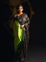 Luxury Black Jacquard Saree