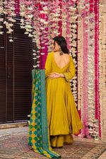 Mustard Yellow Noor Chanderi Suit Set