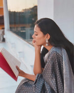 Black Jacquard Saree