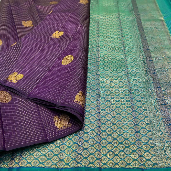 Royal Purple Jacquard Saree – Regal Festive & Wedding Wear Elegance