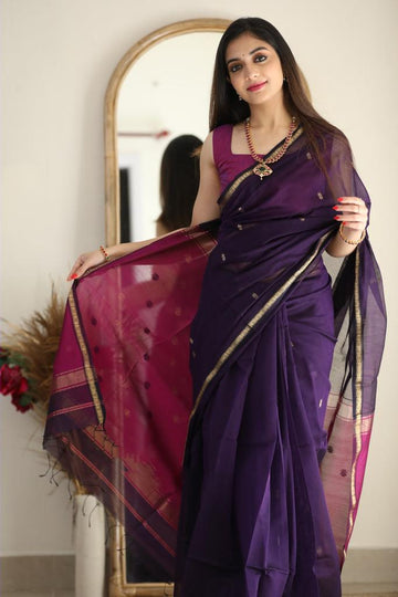 Wine Pink Jacquard Saree for Elegant Festive & Celebration Wear