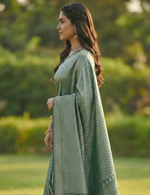 Mahendi Green Jacquard Saree