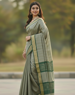 Mahendi Green Jacquard Saree