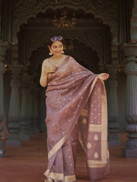 Light Purple Jacquard Saree – Soft, Elegant & Perfect for Every Celebration