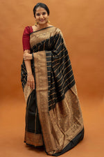 Black Jacquard Saree