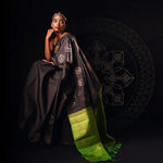 Luxury Black Jacquard Saree