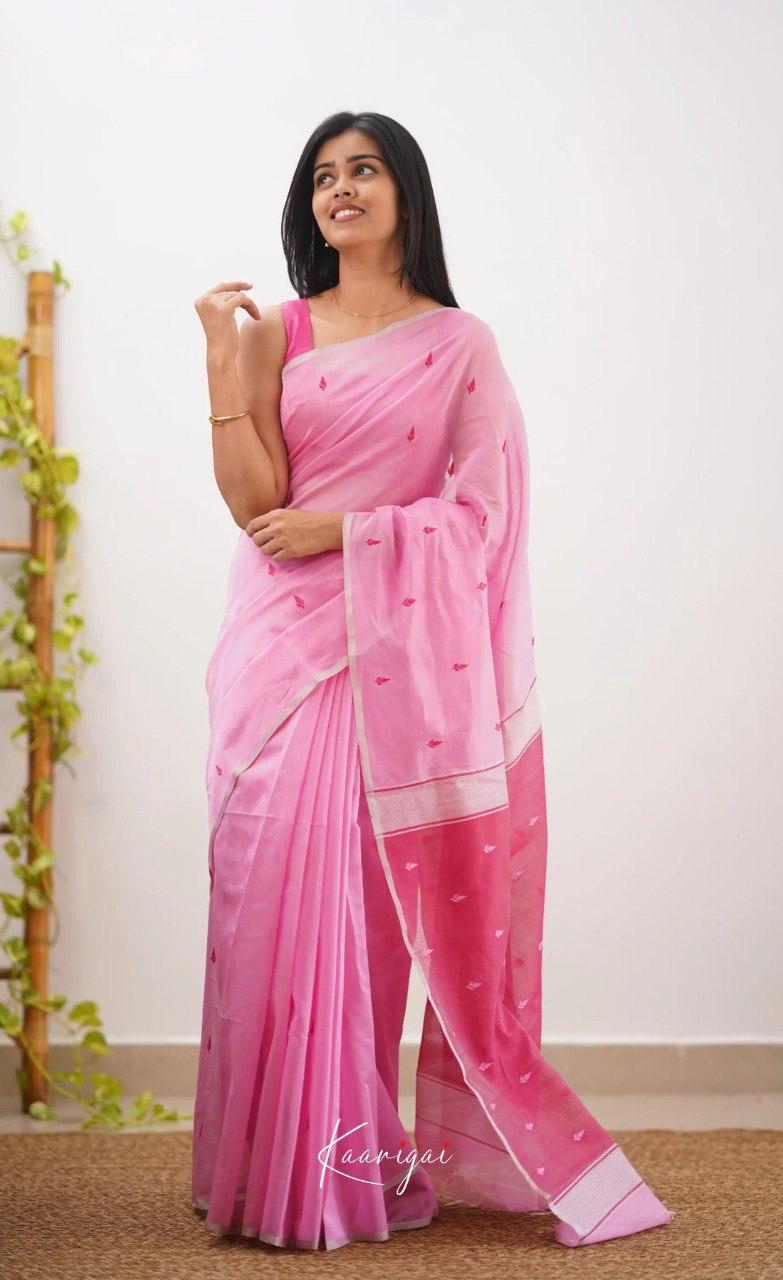 Light Pink Jacquard Saree