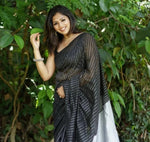 Classic Black Jacquard Saree