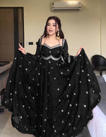 Neha Elegant Black Festival Anarkali Suit Set