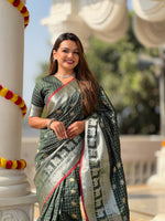 Green Jacquard Saree