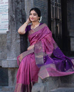Purple Jacquard Saree
