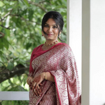 Royal Dark Red Jacquard Saree