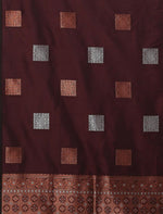 Wine Jacquard Saree