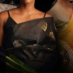 Luxury Black Jacquard Saree