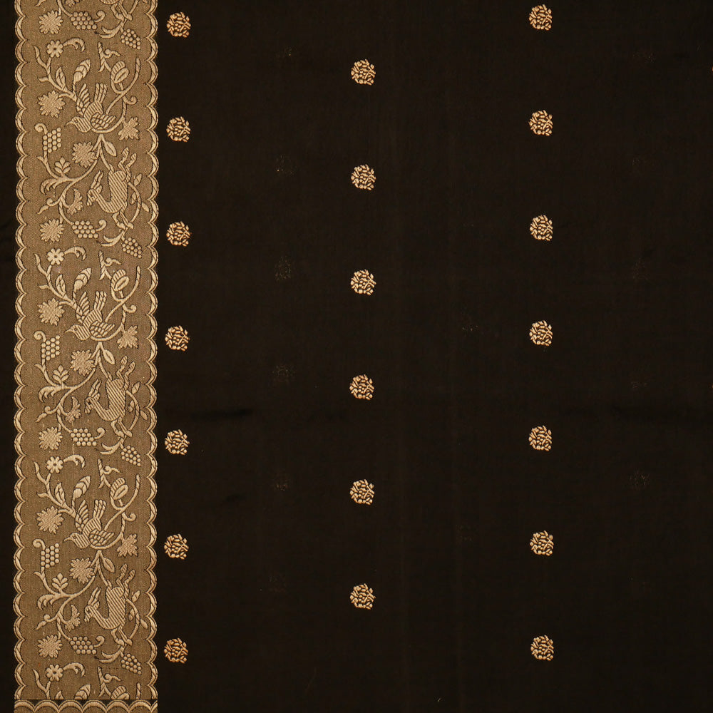 Black Jacquard Saree for Women