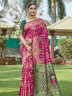 Luxurious Wine Jacquard Saree