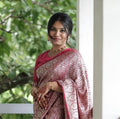 Royal Dark Red Jacquard Saree – Rich Woven Elegance for Weddings & Festive Wear