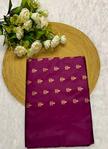 Elegant Wine Jacquard Saree – Premium Traditional Indian Wear for Women