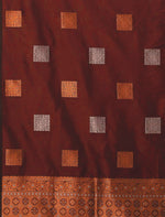 Maroon Jacquard Saree