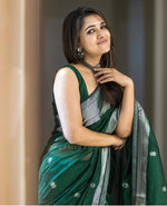 Mahendi Green Jacquard Saree