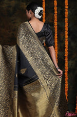 Classic Black Jacquard Saree 