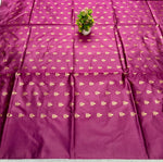 Elegant Wine Jacquard Saree