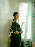 Green Jacquard Saree
