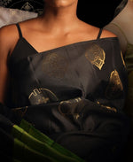 Luxury Black Jacquard Saree