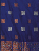 Royal Blue Jacquard Saree
