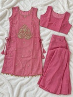 Dusty Pink Embellished Ethnic Co-Ord Set