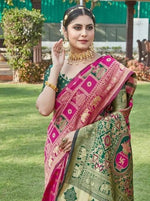 Luxurious Wine Jacquard Saree