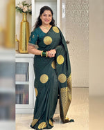 Green Jacquard Saree