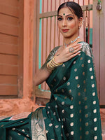 Green Jacquard Saree